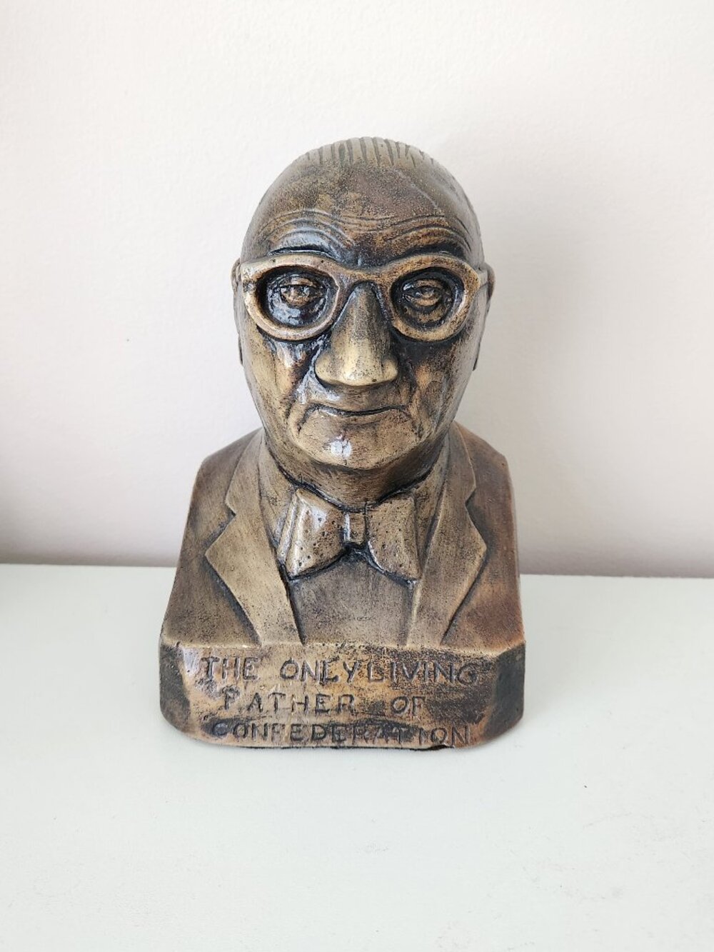 Vintage Bust of Newfoundland Premier Joey Smallwood
